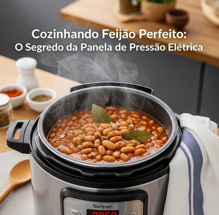 Descubra o segredo da panela de pressão elétrica Cozinhando Feijão Perfeito!