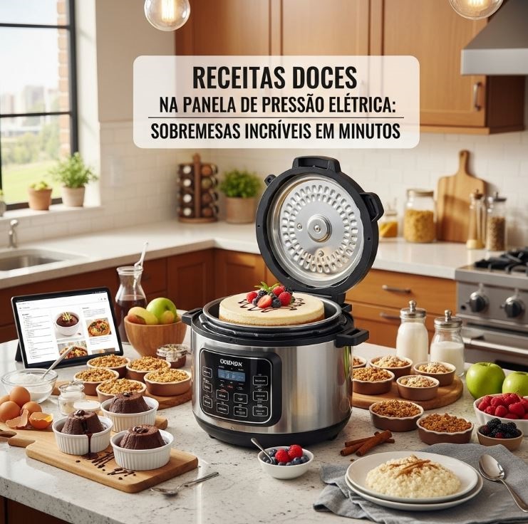 Receitas Doces na Panela de Pressão Elétrica Sobremesas Incríveis em Minutos