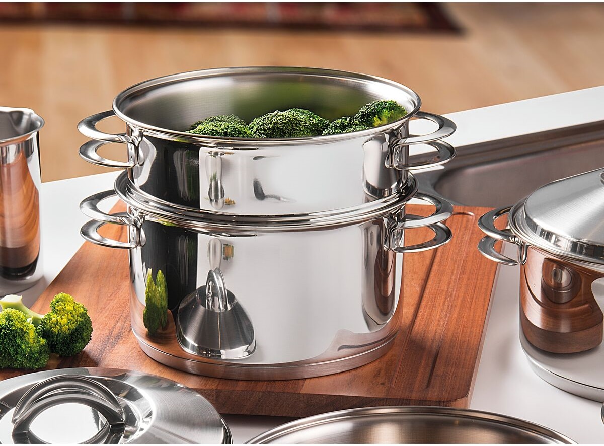 Cozi-Vapore Tramontina Allegra em Aço Inox 20 cm 2,2 L Qualidade, Saúde e Eficiência na Sua Cozinha